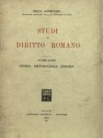 Studi di Diritto Romano Storia Metodologia Esegesi. Volumen Quinto