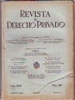 Revista de derecho privado años  40.